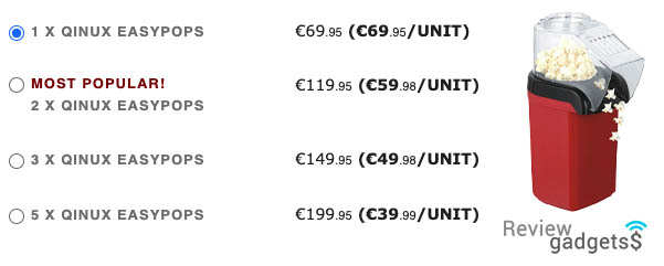 Qinux Easypops Prezzi