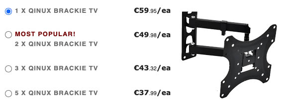 Qinux brackie tv precios