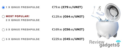 Qinux Freshpulse Precios