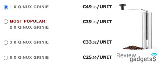 Qinux Grinie Prices
