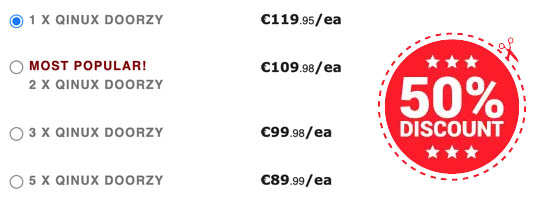 Qinux doorzy precios