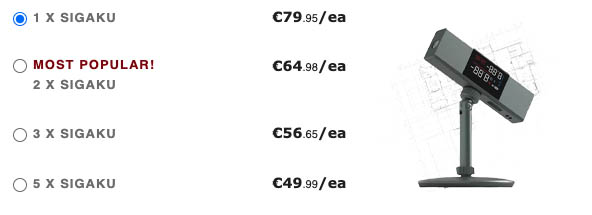 sigaku prices