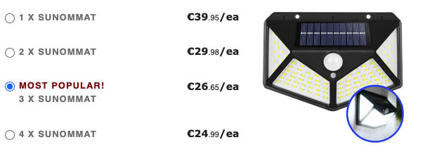 sunommat prices