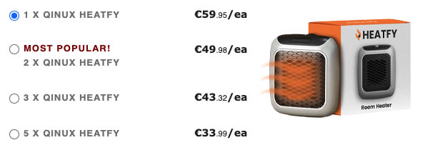 qinux heatfy prices