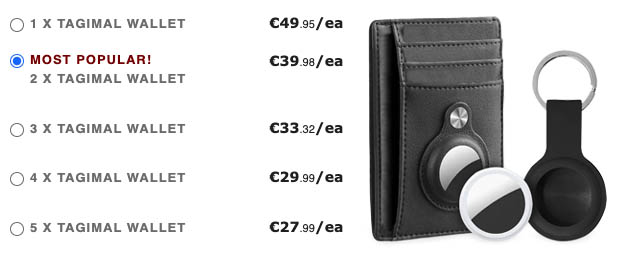 tagimal wallet prices