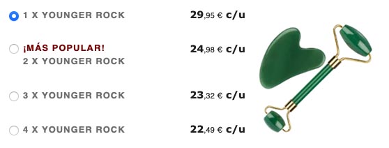 younger rock prices