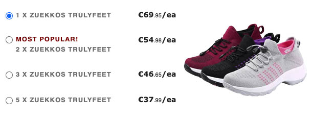 Zuekkos TrulyFeet prices