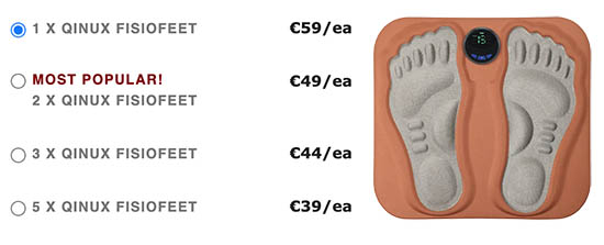 Qinux FisioFeet prices