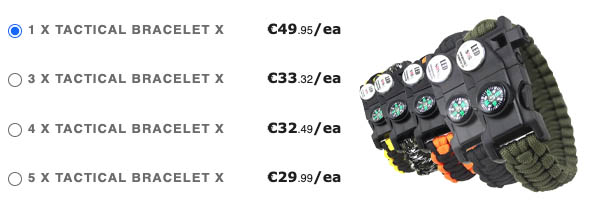 tactical bracelet x precios