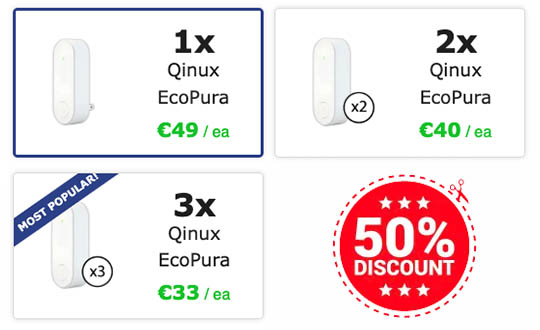 qinux ecopura prices