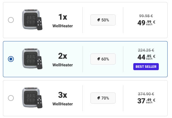wellheater prices