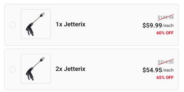 jetterix prezzi