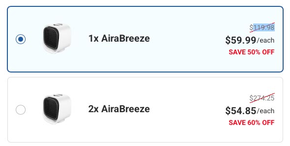 prezzo AiraBreeze